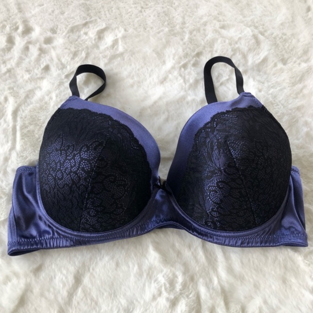 Barely Breezies Modesty Lined Bra with Lace 40C - Picture 1 of 5